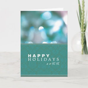 Abstracte Lichten Damask Holiday Feestdagen Kaart