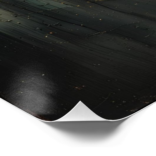 Abstracte lichten in het dark Ai art design Perfect Poster (Hoek)