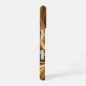 Abstracte Lichtenergie en Kosmische Werveling iPhone 16 Hoesje (Rechterkant)