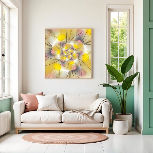 Abstracte lichtjes poster