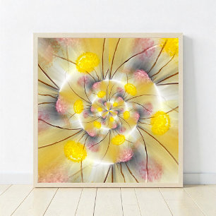Abstracte lichtjes poster