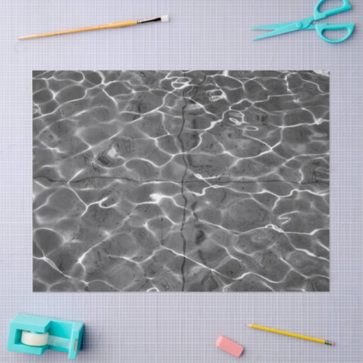 Abstracte lichtreflecties op watertissuepapier tissuepapier (Craft)