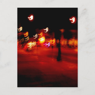 Abstracte lichtschilderende uitslag briefkaart