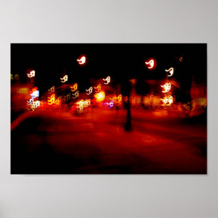 Abstracte lichtschilderende uitslag poster