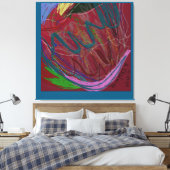 Abstracte Liefde Canvas Afdruk (Insitu (Slaapkamer))