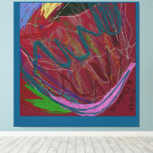 Abstracte Liefde Canvas Afdruk (Insitu (Houten vloer))