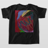Abstracte Liefde T-shirt (Laag Achter)
