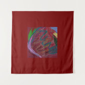 Abstracte Liefde Wandkleed (Voorkant (horizontaal))