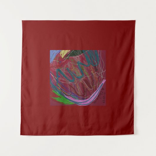 Abstracte Liefde Wandkleed (Voorkant)