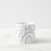Abstracte lijn Art Espresso-Mok Espresso Kop (Voorkant)