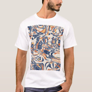 Abstracte lijn geo, topografisch naadloos patroon. t-shirt