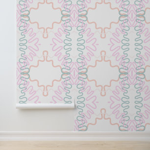 Abstracte lijnen behang