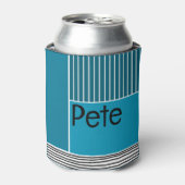 Abstracte lijnen blikjeskoeler (Blikje Voorkant)