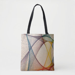 Abstracte lijnen Canvas tas - Artistic Design