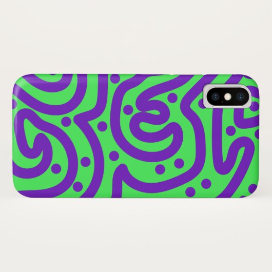 Abstracte lijnen Case-Mate iPhone case (Achterkant (horizontaal))