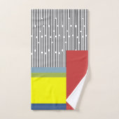 Abstracte lijnen en Rechthoeken Bad Handdoek (Handdoek)