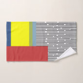Abstracte lijnen en Rechthoeken Bad Handdoek (Handdoek)
