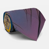 Abstracte lijnen en vormen stropdas (Opgerold)