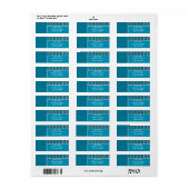 Abstracte lijnen etiket (Full Sheet)