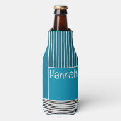 Abstracte lijnen flesjeskoeler (Fles Voorkant)