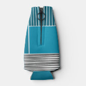 Abstracte lijnen flesjeskoeler (Achterkant)