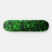 Abstracte lijnen - groen skateboard (Horizontaal)