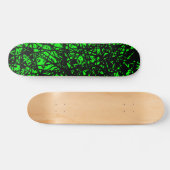 Abstracte lijnen - groen skateboard (Horizontaal)