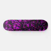 Abstracte lijnen - Magenta Skateboard (Horizontaal)