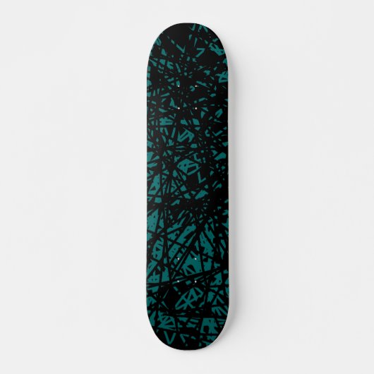 Abstracte lijnen - Moss Green Skateboard (Voorkant)
