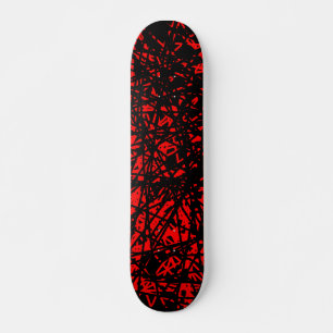 Abstracte lijnen - rood skateboard