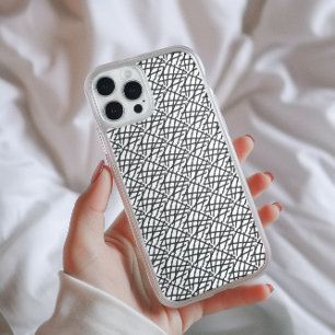 Abstracte lijnen voor zwart en wit iPhone 16 pro max hoesje