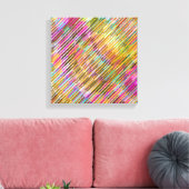 Abstracte lijnkunst canvas afdruk (Insitu (Woonkamer))