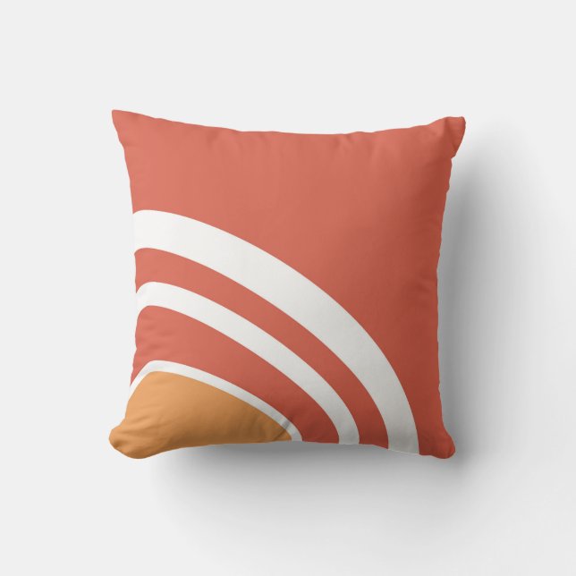 Abstracte lijnkunst kussen (Voorkant)