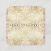 Abstracte lijst met mooiste leesobjecten vierkante visitekaartje (Voorkant)