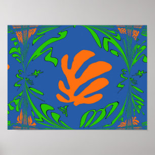 Abstracte Lilly Poster