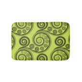 Abstracte Limoen-groene varenbladeren badmat (Voorkant)