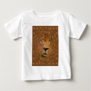 Abstracte Lion Safari Art Print