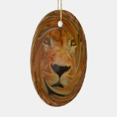 Abstracte Lion Safari Art Print Keramisch Ornament (Rechts)