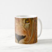 Abstracte Lion Safari Art Print Koffiemok (Voorkant rechts)