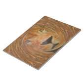 Abstracte Lion Safari Art Print Notitieblok (Schuin)