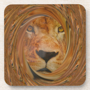 Abstracte Lion Safari Art Print Onderzetter