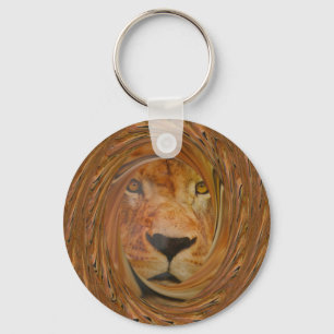 Abstracte Lion Safari Art Print Sleutelhanger