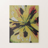 abstracte lippenbloem, helder en kleurrijk legpuzzel (Verticaal)