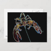 Abstracte Lobster Briefkaart (Voorkant / Achterkant)