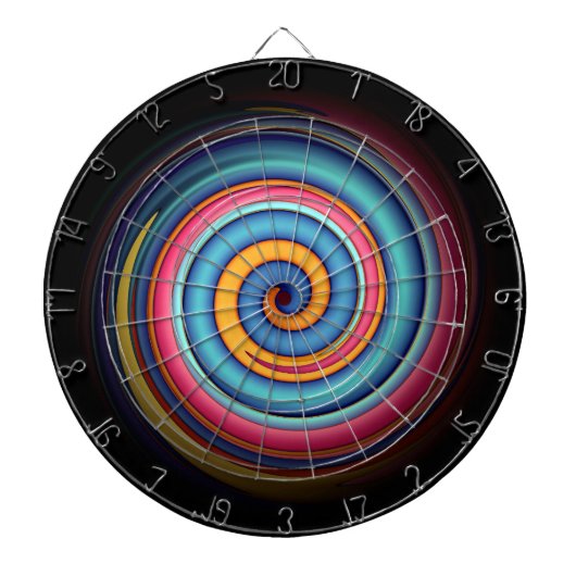 Abstracte Lollipop Dartbord (Voorkant)