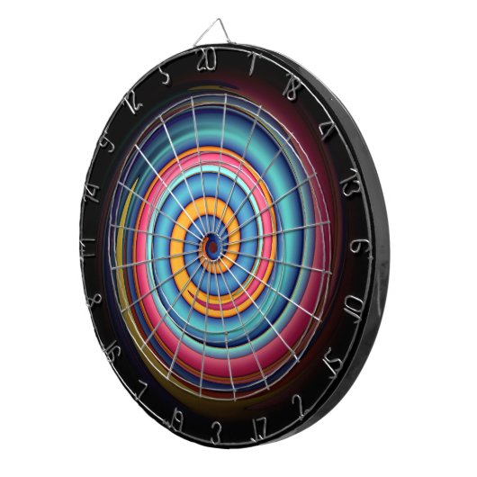 Abstracte Lollipop Dartbord (Voorkant Rechts)