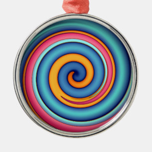 Abstracte Lollypop Metalen Ornament