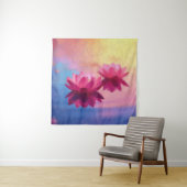 Abstracte lotusbloemen wandkleed (In situ)