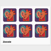 Abstracte Lovers aangepaste stickers (Vel)