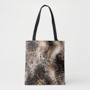 Abstracte luipaarddierenprint draagtas